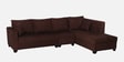 Bingo Fabric LHS 6 Seater Sectional Sofa In Mahogany Colour