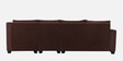 Bingo Fabric LHS 6 Seater Sectional Sofa In Mahogany Colour