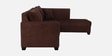 Bingo Fabric LHS 6 Seater Sectional Sofa In Mahogany Colour