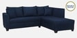 Bingo Fabric LHS Sectional Sofa (2+ Lounger) In Cool Cobalt Colour