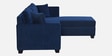 Bingo Fabric LHS Sectional Sofa (2+ Lounger) In Cool Cobalt Colour