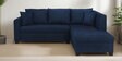 Bingo Fabric LHS Sectional Sofa (2+ Lounger) In Cool Cobalt Colour Bingo Fabric LHS Sectional Sofa (2+ Lounger) In Cool Cobalt Colour