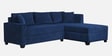 Bingo Fabric LHS Sectional Sofa (2+ Lounger) In Cool Cobalt Colour