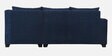 Bingo Fabric LHS Sectional Sofa (2+ Lounger) In Cool Cobalt Colour Bingo Fabric LHS Sectional Sofa (2+ Lounger) In Cool Cobalt Colour