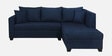 Bingo Fabric LHS Sectional Sofa (2+ Lounger) In Cool Cobalt Colour