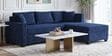 Bingo Fabric LHS Sectional Sofa (2+ Lounger) In Cool Cobalt Colour