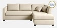 Bingo Fabric LHS Sectional Sofa (2+ Lounger) In Creamy Cashmere Colour