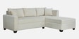 Bingo Fabric LHS Sectional Sofa (2+ Lounger) In Creamy Cashmere Colour