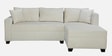 Bingo Fabric LHS Sectional Sofa (2+ Lounger) In Creamy Cashmere Colour