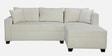 Bingo Fabric LHS Sectional Sofa (2+ Lounger) In Creamy Cashmere Colour
