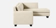 Bingo Fabric LHS Sectional Sofa (2+ Lounger) In Creamy Cashmere Colour