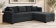 Bingo Fabric LHS Sectional Sofa (2+ Lounger) In Grey Colour