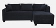 Bingo Fabric LHS Sectional Sofa (2+ Lounger) In Grey Colour