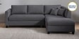 Bingo Fabric LHS Sectional Sofa (2+ Lounger) In Grey Colour