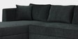 Bingo Fabric LHS Sectional Sofa (2+ Lounger) In Grey Colour