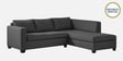 Bingo Fabric LHS Sectional Sofa (2+ Lounger) In Grey Colour