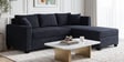 Bingo Fabric LHS Sectional Sofa (2+ Lounger) In Grey Colour