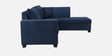 Bingo Fabric LHS Sectional Sofa (3+ Lounger) In Cool Cobalt Colour