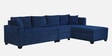 Bingo Fabric LHS Sectional Sofa (3+ Lounger) In Cool Cobalt Colour Bingo Fabric LHS Sectional Sofa (3+ Lounger) In Cool Cobalt Colour