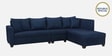 Bingo Fabric LHS Sectional Sofa (3+ Lounger) In Cool Cobalt Colour