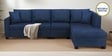 Bingo Fabric LHS Sectional Sofa (3+ Lounger) In Cool Cobalt Colour