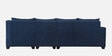 Bingo Fabric LHS Sectional Sofa (3+ Lounger) In Cool Cobalt Colour