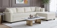 Bingo Fabric LHS Sectional Sofa (3+ Lounger) In Creamy Cashmere Colour