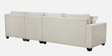 Bingo Fabric LHS Sectional Sofa (3+ Lounger) In Creamy Cashmere Colour