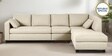 Bingo Fabric LHS Sectional Sofa (3+ Lounger) In Creamy Cashmere Colour Bingo Fabric LHS Sectional Sofa (3+ Lounger) In Creamy Cashmere Colour