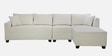 Bingo Fabric LHS Sectional Sofa (3+ Lounger) In Creamy Cashmere Colour