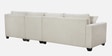 Bingo Fabric LHS Sectional Sofa (3+ Lounger) In Creamy Cashmere Colour Bingo Fabric LHS Sectional Sofa (3+ Lounger) In Creamy Cashmere Colour