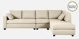 Bingo Fabric LHS Sectional Sofa (3+ Lounger) In Creamy Cashmere Colour Bingo Fabric LHS Sectional Sofa (3+ Lounger) In Creamy Cashmere Colour
