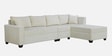Bingo Fabric LHS Sectional Sofa (3+ Lounger) In Creamy Cashmere Colour Bingo Fabric LHS Sectional Sofa (3+ Lounger) In Creamy Cashmere Colour