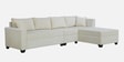 Bingo Fabric LHS Sectional Sofa (3+ Lounger) In Creamy Cashmere Colour