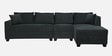 Bingo Fabric LHS Sectional Sofa (3+ Lounger) In Grey Colour Bingo Fabric LHS Sectional Sofa (3+ Lounger) In Grey Colour