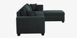 Bingo Fabric LHS Sectional Sofa (3+ Lounger) In Grey Colour Bingo Fabric LHS Sectional Sofa (3+ Lounger) In Grey Colour