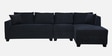Bingo Fabric LHS Sectional Sofa (3+ Lounger) In Grey Colour Bingo Fabric LHS Sectional Sofa (3+ Lounger) In Grey Colour