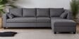 Bingo Fabric LHS Sectional Sofa (3+ Lounger) In Grey Colour