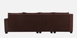 Bingo Fabric RHS 6 Seater Sectional Sofa In Mahogany Colour