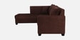 Bingo Fabric RHS 6 Seater Sectional Sofa In Mahogany Colour