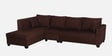 Bingo Fabric RHS 6 Seater Sectional Sofa In Mahogany Colour