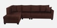 Bingo Fabric RHS 6 Seater Sectional Sofa In Mahogany Colour