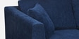 Bingo Fabric RHS Sectional Sofa ( 2+ Lounger ) In Cool Cobalt Colour