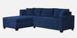 Bingo Fabric RHS Sectional Sofa (2+ Lounger) In Cool Cobalt Colour