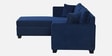 Bingo Fabric RHS Sectional Sofa (2+ Lounger) In Cool Cobalt Colour