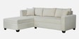 Bingo Fabric RHS Sectional Sofa (2+ Lounger) In Creamy Cashmere Colour