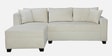 Bingo Fabric RHS Sectional Sofa (2+ Lounger) In Creamy Cashmere Colour