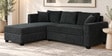 Bingo Fabric RHS Sectional Sofa (2+ Lounger) In Grey Colour Bingo Fabric RHS Sectional Sofa (2+ Lounger) In Grey Colour