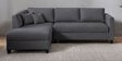 Bingo Fabric RHS Sectional Sofa (2+ Lounger) In Grey Colour