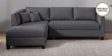 Bingo Fabric RHS Sectional Sofa (2+ Lounger) In Grey Colour